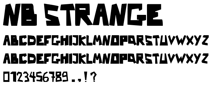 Nb Strange font
